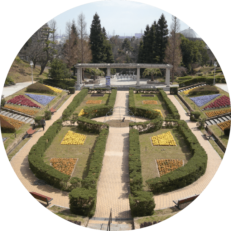 手柄山平和公園 サンクガーデン